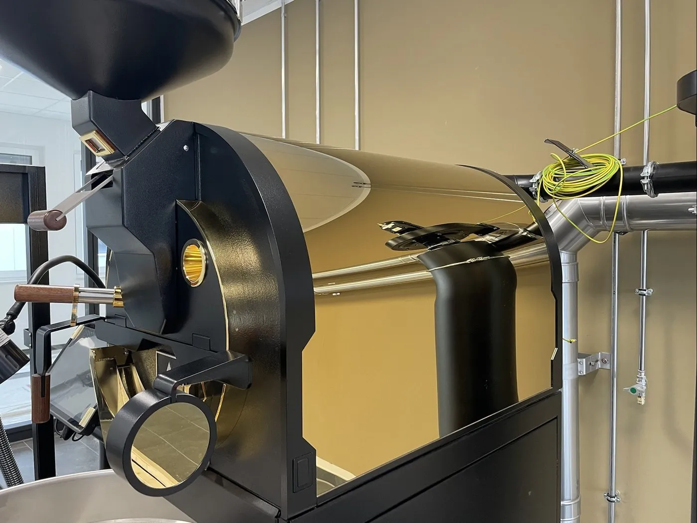 Gereinigte Röstmaschine im Demoraum